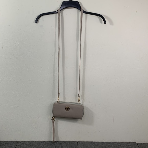 Cee Klein Wristlet Clutch Womens Small Gray Faux Leather Detachable Strap Purse - Picture 12 of 16